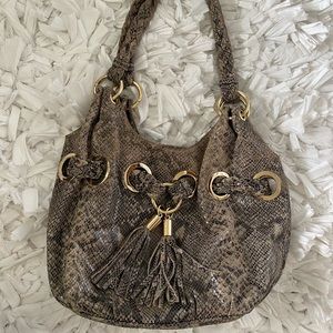 Michael Kors snake skin handbag